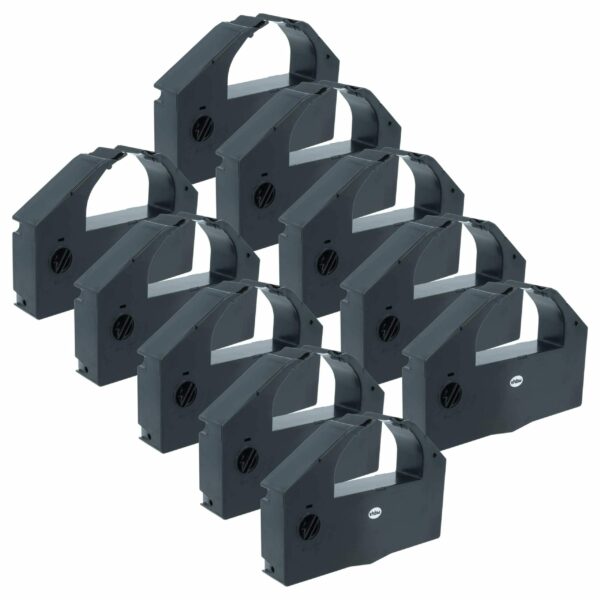 10x Fita de Tinta Compatível Epson C13S015066, S015067 para Impressoras Matriciais e de Recibos - Preto