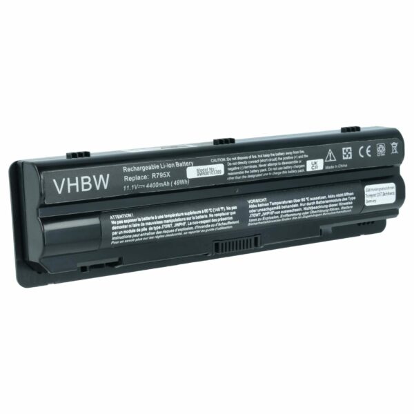 Bateria para Portátil Dell vhbw - 4400 mAh 11.1 V Li-Ion (Compatível com 0R4CN5, 0JWPHF, 8PGNG, 312-1123, 0J70W7, 08PGNG)