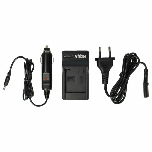 Carregador de Bateria vhbw para Panasonic Lumix DMC-F2, DMC-F3, DMC-FH1, DMC-FH3 - 0,6 A, 4,2 V