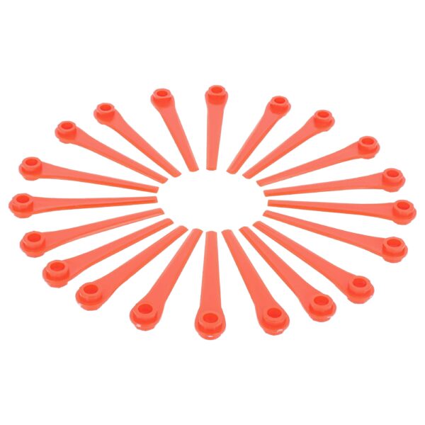20x Lâminas de Substituição vhbw para Gardena RotorCut 5368-20 Aparador de Relva - Vermelho