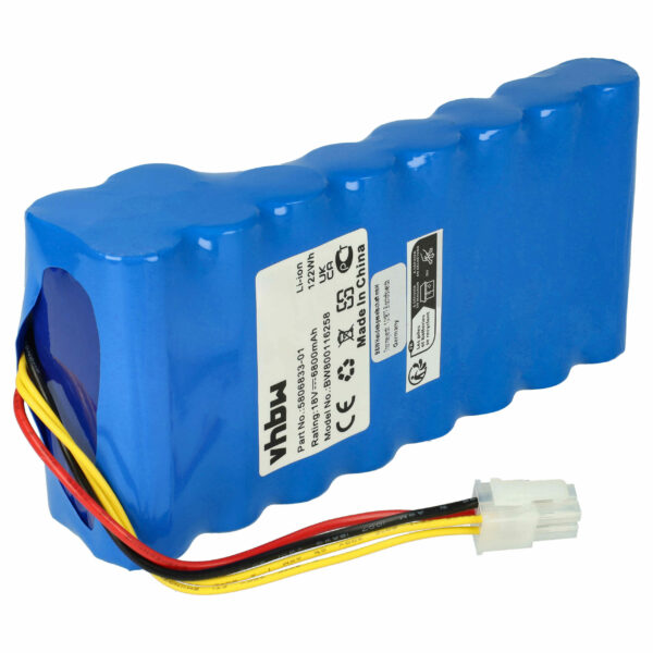 Bateria vhbw 18V 6800 mAh Li-Ion para Cortadores de Relva Husqvarna - Substitui 5806833-03, 5806833-02, 5806833-01