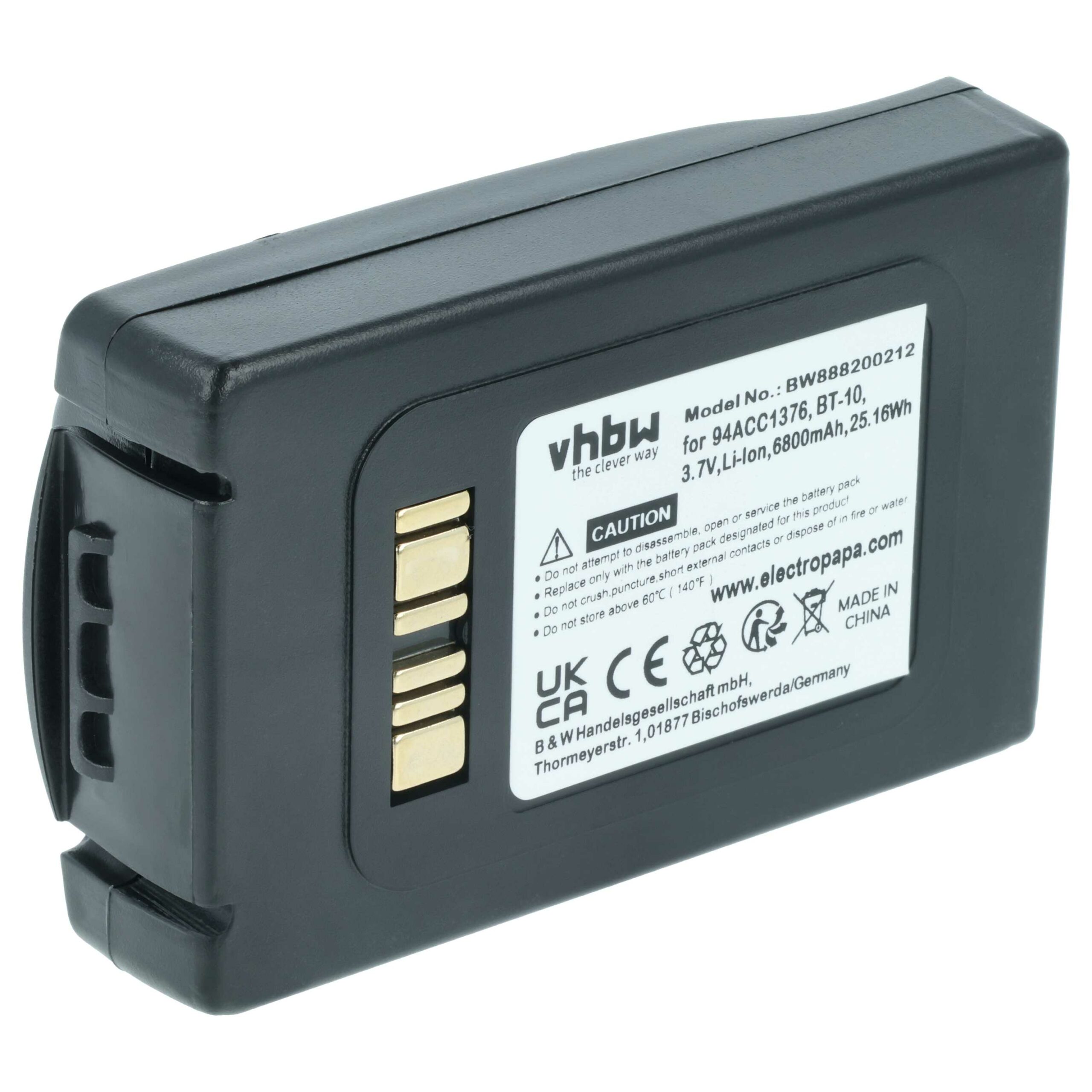 Bateria vhbw para leitor de códigos de barras Datalogic ELF (6800 mAh, 3.7 V)