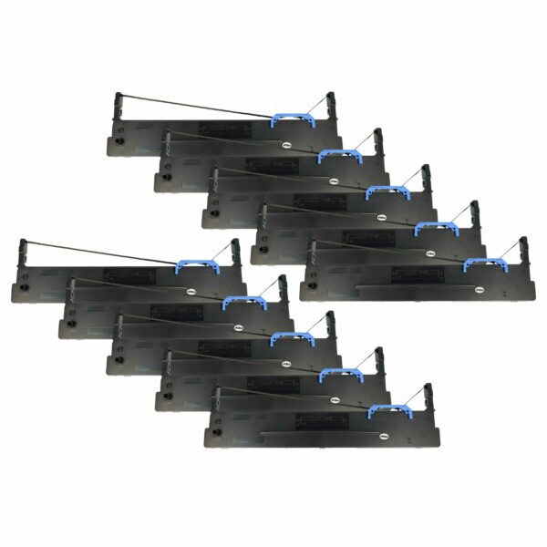 10x Fita de Tinta Compatível Tally 099003L para Impressora Matricial e Recibos - Preta