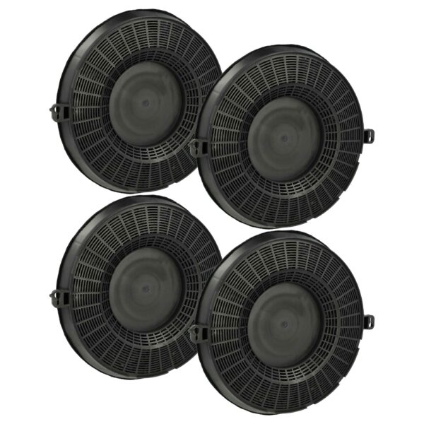 4x Filtro de Carvão Ativado para AEG EHFC48, Tipo 48, 9029793610 para Zanussi - vhbw