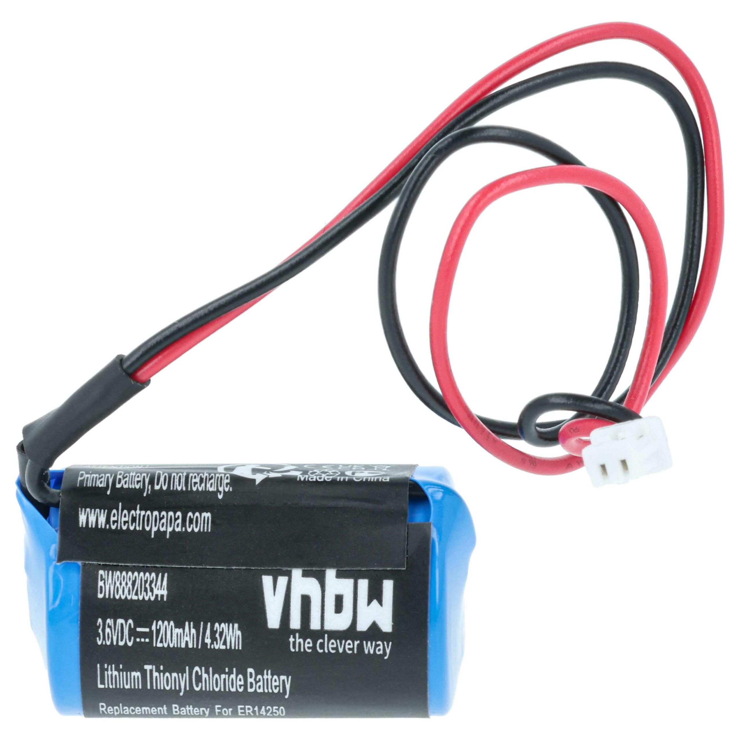 Bateria vhbw 1200 mAh 3.6V Li-SOCl2 para Testo 0515 0175 - Registador de Temperatura - Image 3