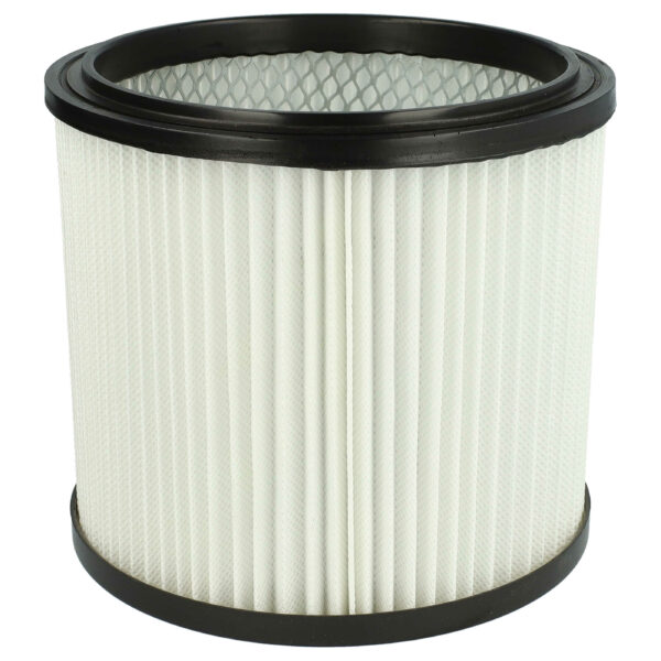 Filtro cartucho vhbw compatível com Einhell 2351110 para aspiradores Güde, preto/branco