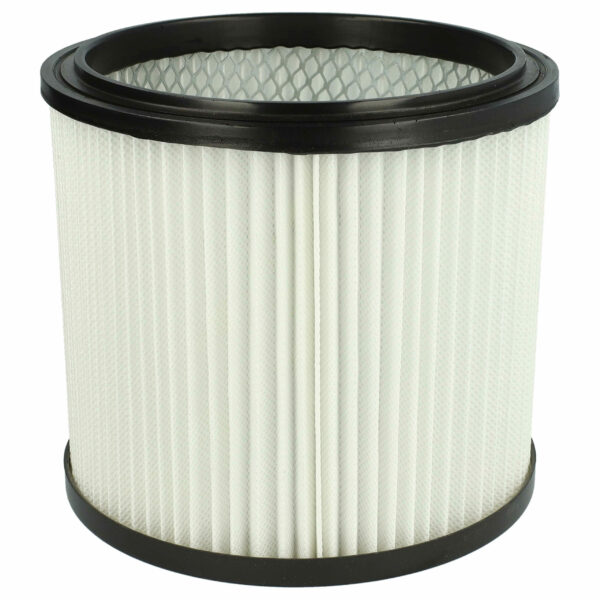 Filtro cartucho vhbw compatível com Einhell 2351110 para aspiradores Güde, preto/branco