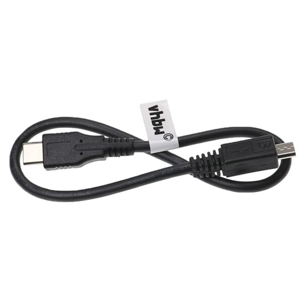 Cabo USB-C para Micro USB vhbw 0,3 m - Carregamento Rápido e Transmissão de Dados