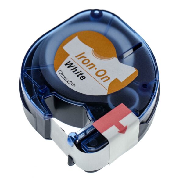 Fita de Etiquetas vhbw 12 mm Preta sobre Branco para Dymo LT100H, LT100T - Termoadesiva