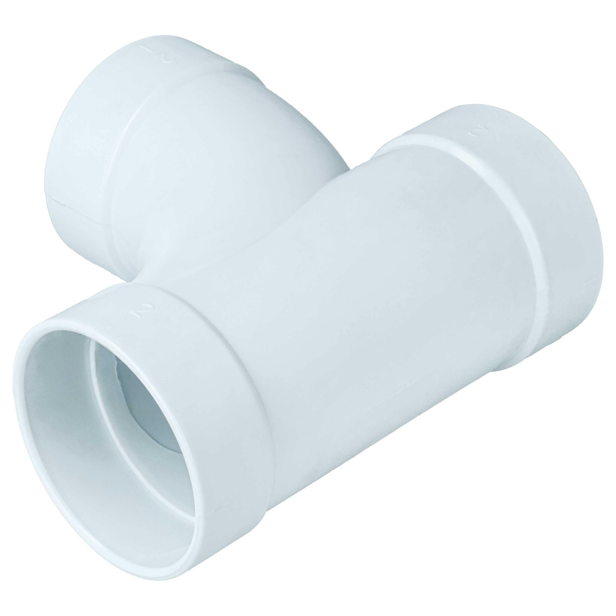 vhbw 3x Peça em T para Tubagem de Aspiração Central, 50.8mm - Branco - Image 4