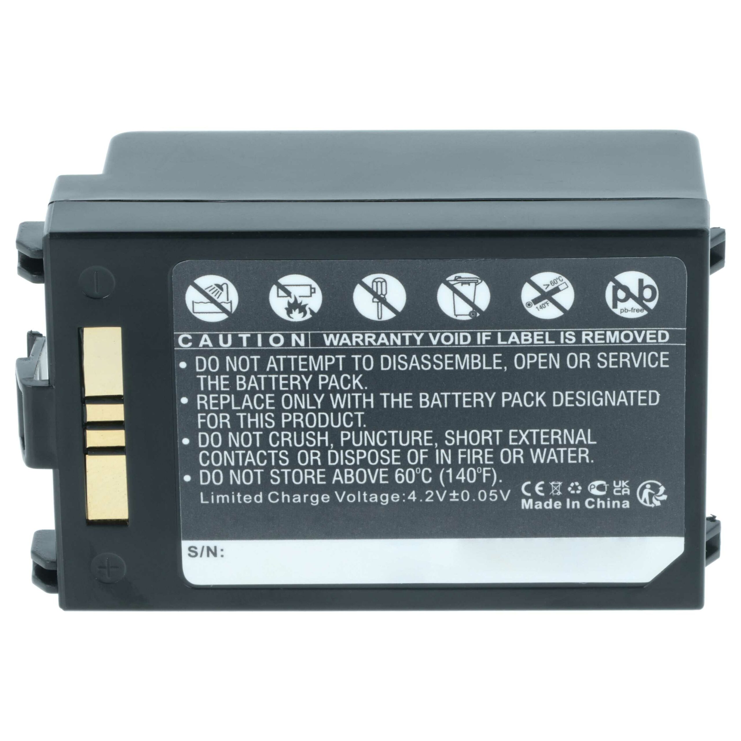 Bateria vhbw para Symbol 82-71363-02, 82-71364-01 - Scanner POS 3800 mAh 3.7 V (Pack 5x) - Image 3