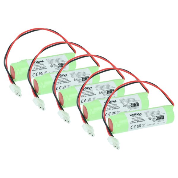 Bateria de Emergência 5x NiCd vhbw para Schneider TD310232 - 1600 mAh 2.4 V