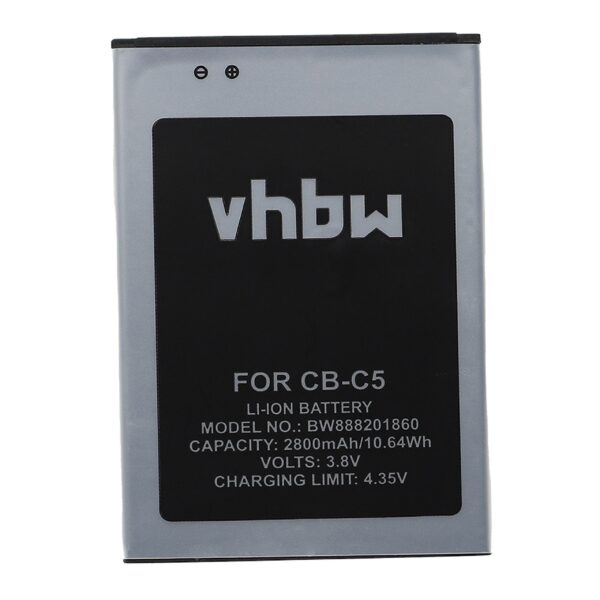 Bateria de Telemóvel vhbw para Cubot C5 - 2800 mAh 3.8 V Li-Ion