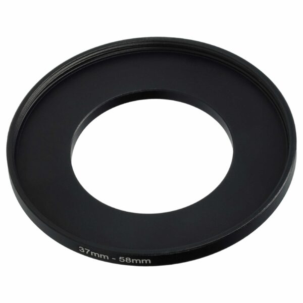 Anel Adaptador Step-Up vhbw de 37 mm para 58 mm para Objetivas de Câmara