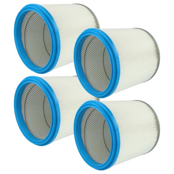 4x Filtro de Cartucho vhbw para Aspirador Bosch 2607432008