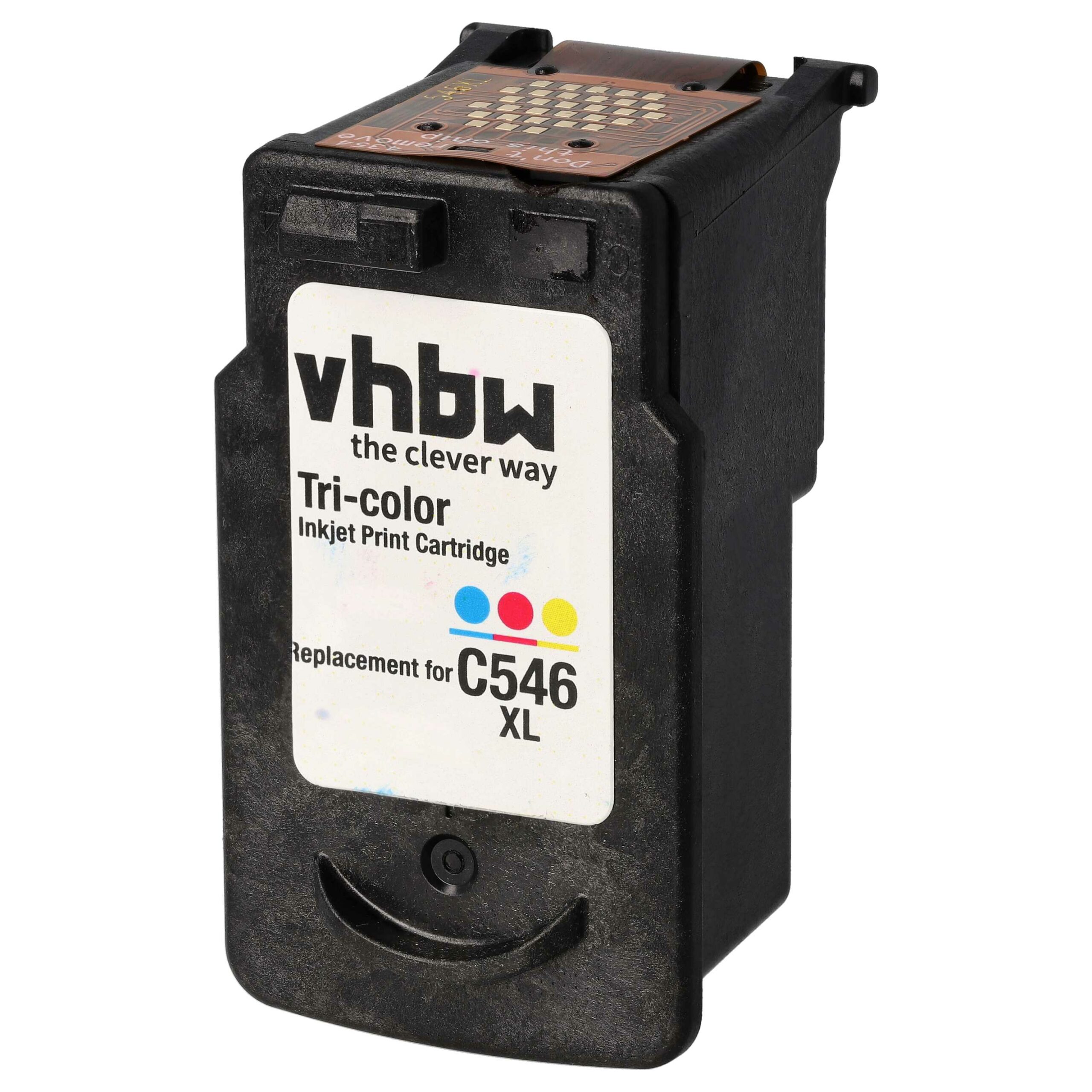 Tinteiro vhbw Tricolor Refill 12 ml para Canon CL-546, CL-546XL (Pixma MG2450, MG2550, TS3150)