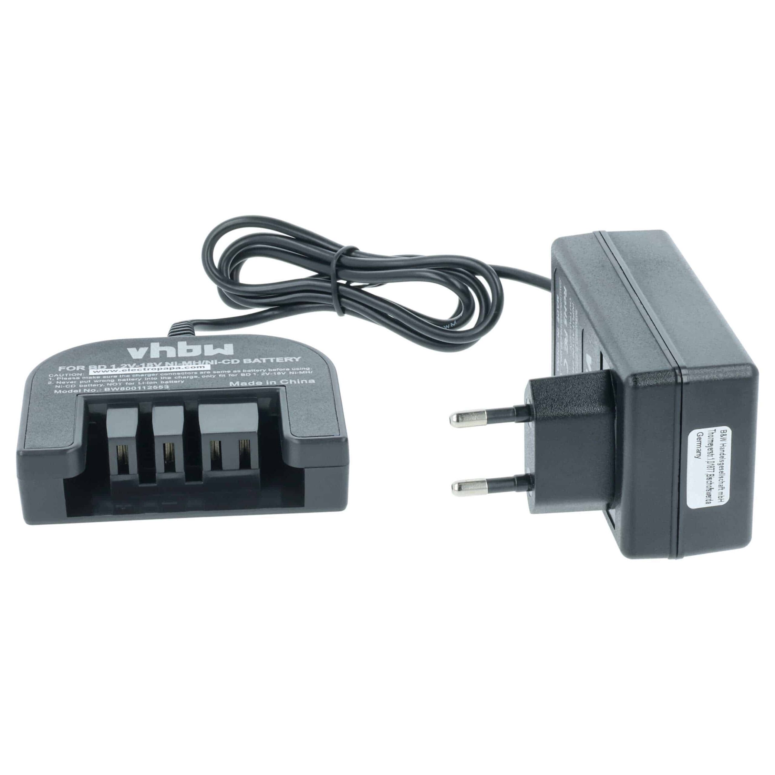Carregador vhbw para baterias de ferramentas Black & Decker Firestorm BDG14SF-2 - Ni-Cd, NiMH, 1.0A - Image 3