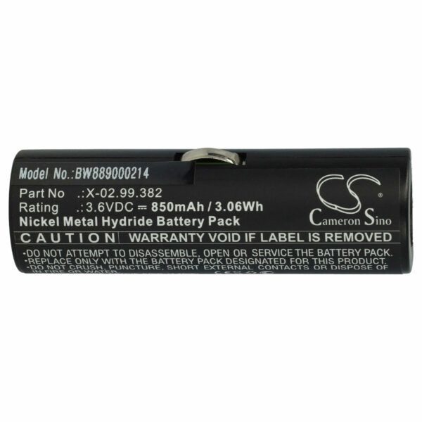 Bateria vhbw para Equipamentos Médicos Heine X-02.99.382, X-02.99.380 - 850 mAh 3.6 V NiMH