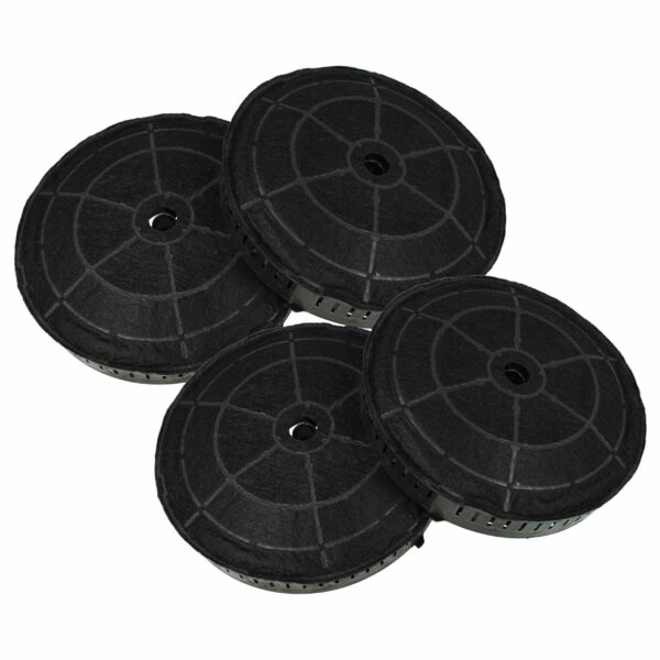 4x Filtro de Carvão Ativado para AEG 405517113/8, Zanussi - 17,2 cm