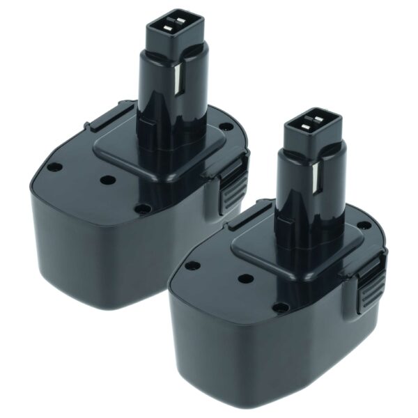 2 Baterias vhbw compatíveis com DeWalt DE9038, DC9091, DE9092, DE9091, DE9094 - 1500 mAh, 14.4 V, NiMH