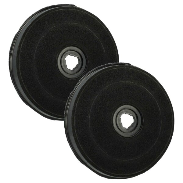 2x Filtro de Carvão Ativado Compatível com Zanussi Tipo E233, 9029793594 - 23 cm