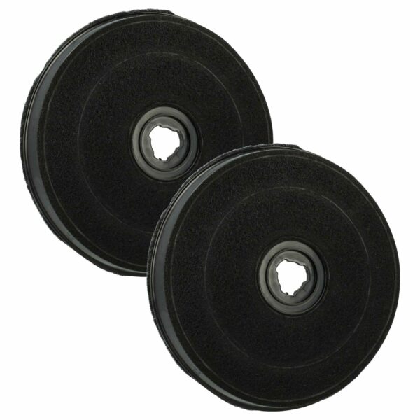 2x Filtro de Carvão Ativado Compatível com Zanussi Tipo E233, 9029793594 - 23 cm