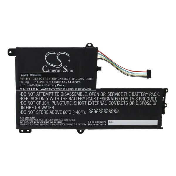 Bateria para Notebook Lenovo L15C3PB1, B102297-0004, 5B10K84638 - 4550 mAh 11.4 V Li-polymer vhbw