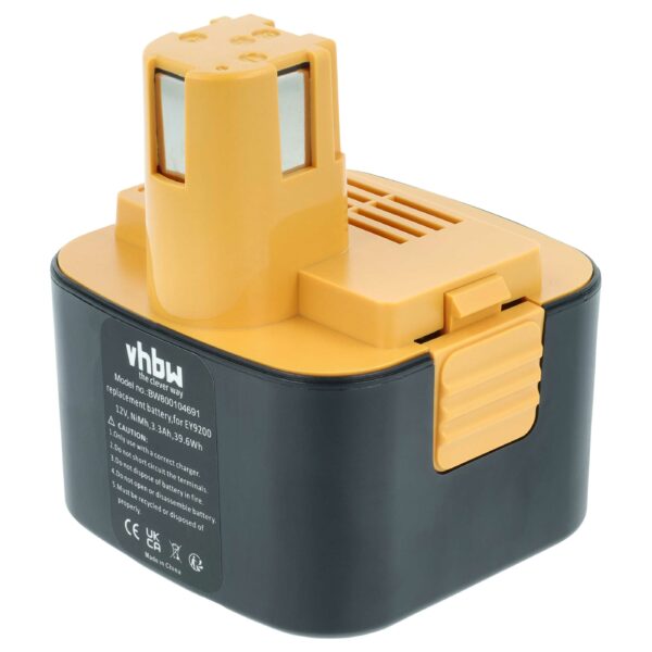 Bateria vhbw 12 V 2100 mAh NiMH para Ferramentas Elétricas ABB Stotz S&J SDF-AK220