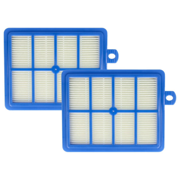 2x Filtro de Escape de Substituição vhbw AEF13W, H13, AEF 13 W para Aspiradores Philips