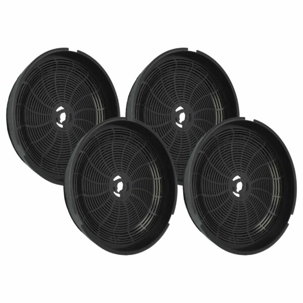 Filtro de Carvão Ativado vhbw para Coifa Candy - Pack 4 Unidades (Compatível com AEG, Electrolux, Gorenje e mais)