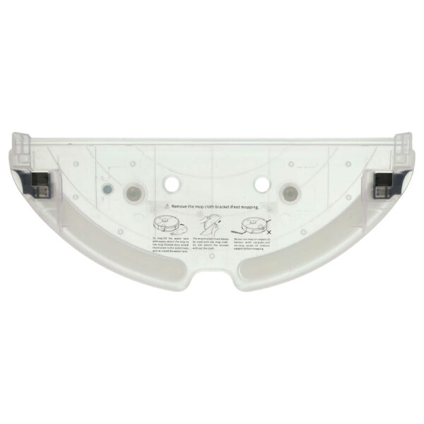 Suporte de Pano de Mopa vhbw para Aspirador Roborock S5 Max / S6 MaxV - ABS, Transparente / Preto