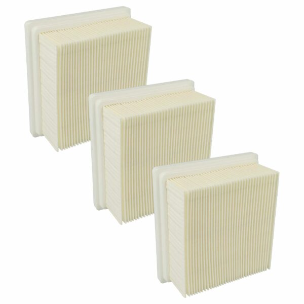 3x Filtro Plissado Plano para Aspirador Flex FE VC 6 M / Starmix - vhbw