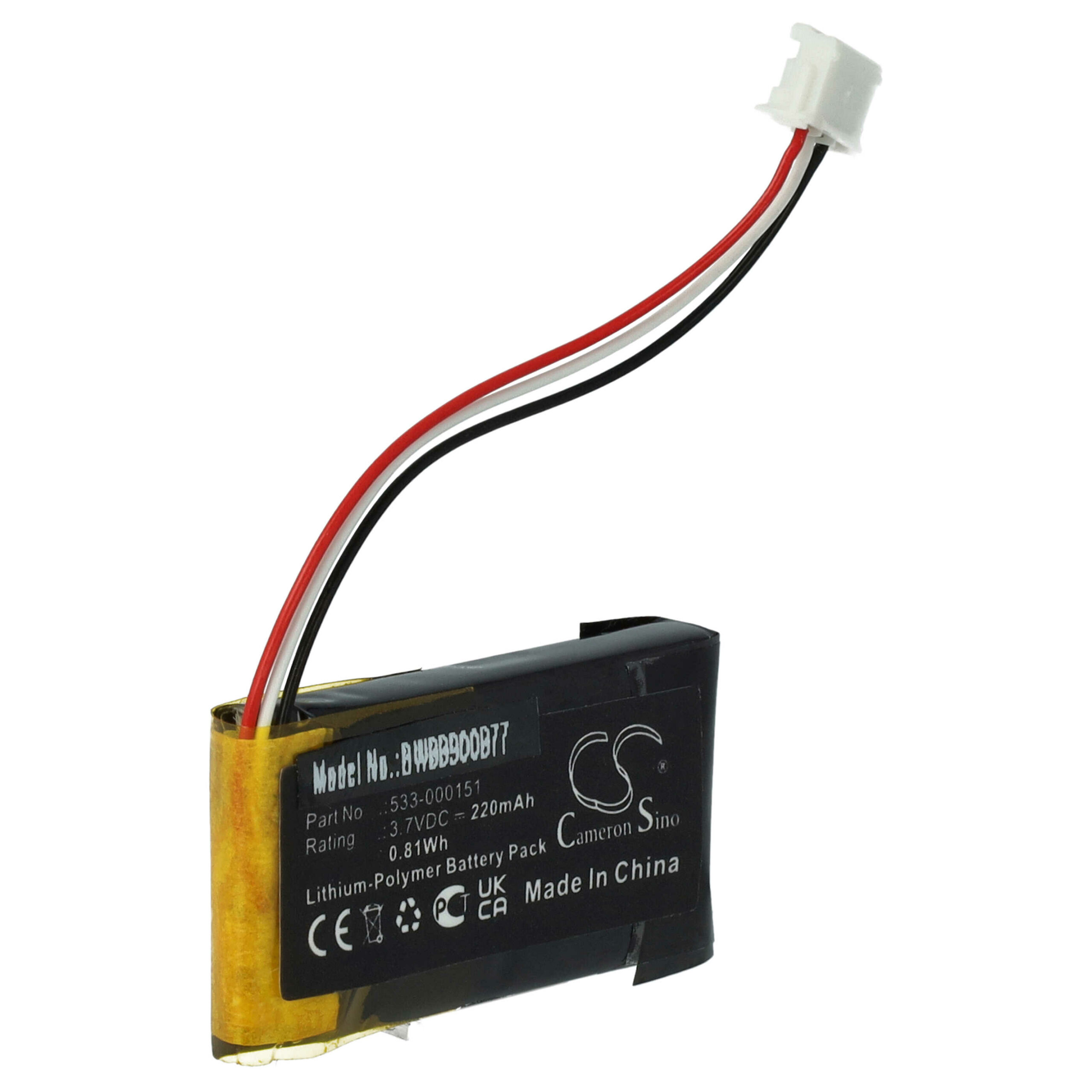 Bateria vhbw para rato Logitech (220 mAh, 3,7 V, Li-polímero) - Image 3