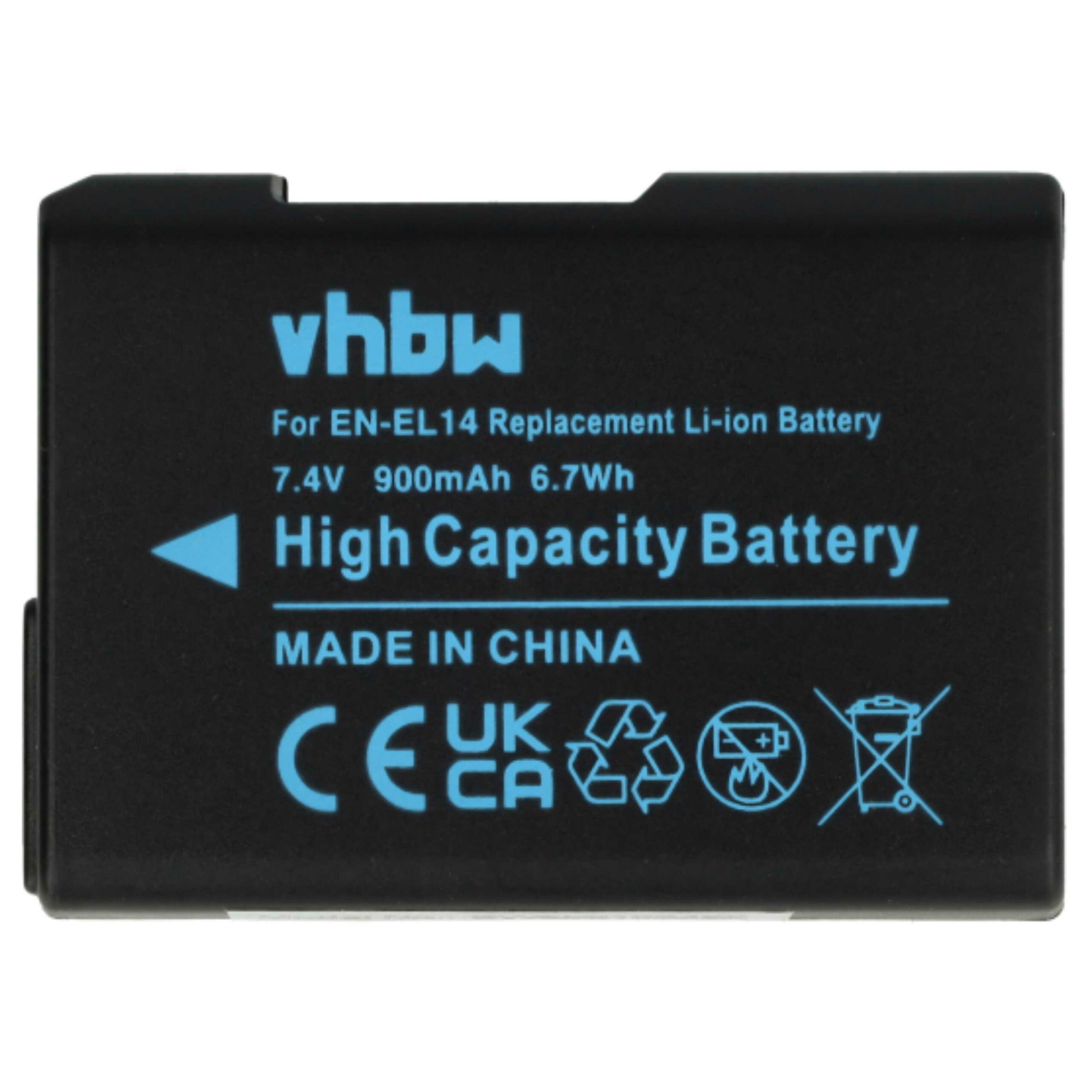 3x Bateria vhbw EN-EL14 para Nikon - 950mAh, 7.2V, Li-Ion com Chip de Informação - Image 3