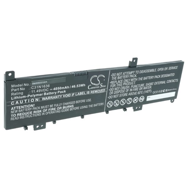 Bateria para Portátil vhbw Asus 0B200-02580100 4050 mAh 11.49 V Li-polymer