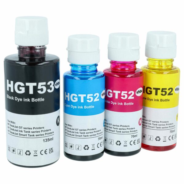 Kit de 4 Refils de Tinta Multicolor vhbw compatível com HP TVU28AE, 1VV24AE, 32XL, 31XL, TVU27AE, TVU26AE