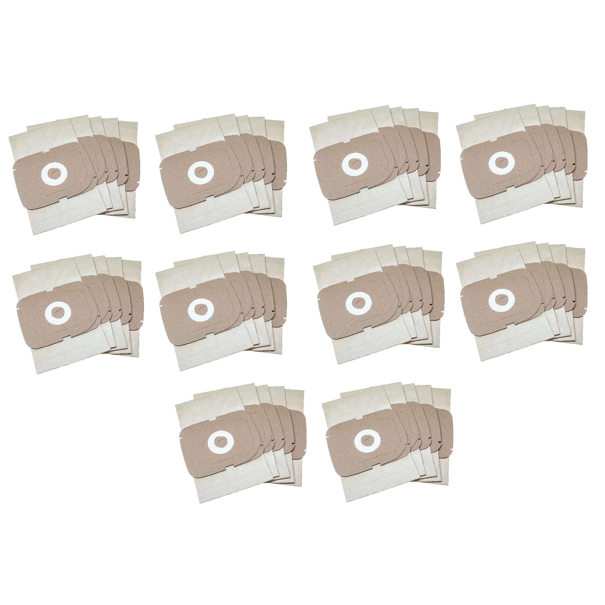 50x Sacos para Aspirador vhbw para Lux AP11, Intelligence, S115 - Papel