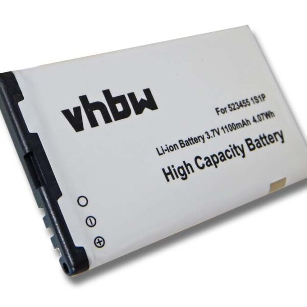 Bateria para Telemóvel Bea-Fon 523455 1S1P - 1100 mAh 3.7 V Li-Ion vhbw