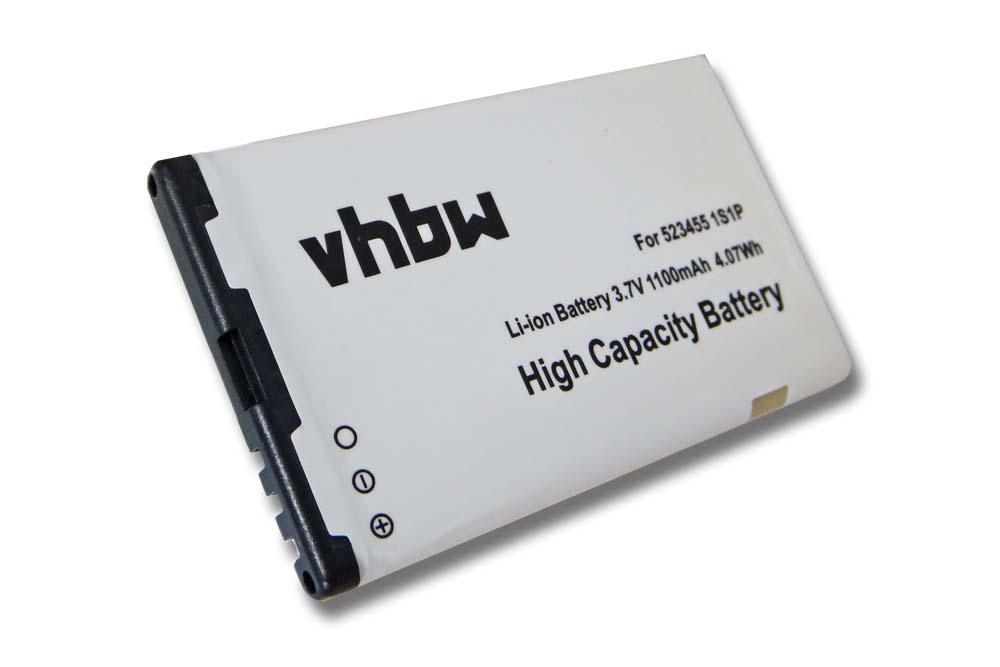 Bateria para Telemóvel Bea-Fon 523455 1S1P - 1100 mAh 3.7 V Li-Ion vhbw
