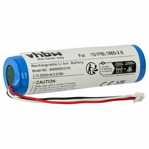 Bateria vhbw para Monitor de Bebé Philips 1S1PBL1865-2.6 - 2600 mAh 3.7 V Li-Ion