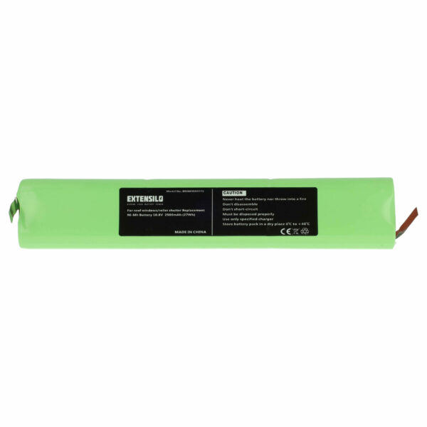 Bateria para Persiana Velux 946987, 946930, 946933 - 2500 mAh 10.8 V NiMH EXTENSILO