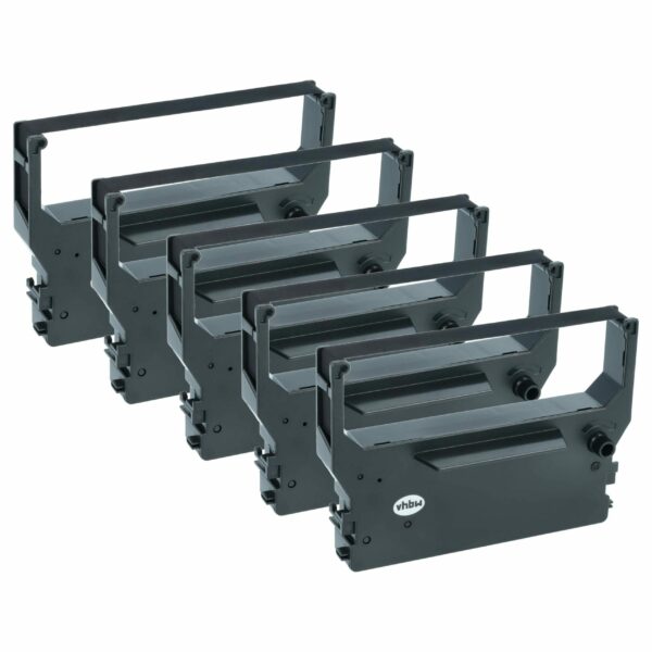 Pack com 5 Fitas de Tinta vhbw para Impressoras Matriciais Utax (Substitui Star 80981610) - Preto