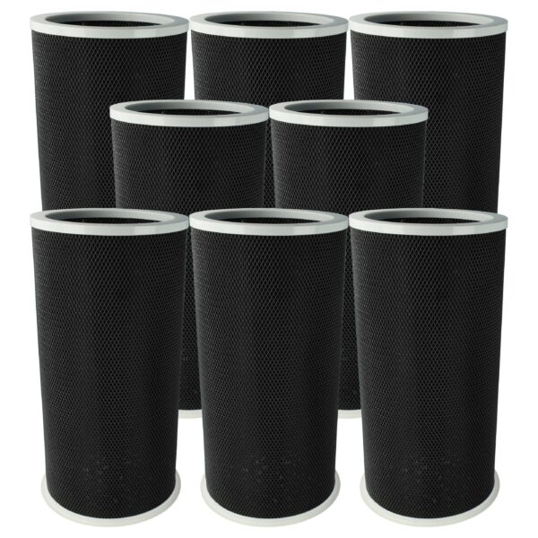 Pack 8x Filtros de Carvão Ativado para Xiaomi Mi Air Purifier 2C, 2H, 2S, 3C - vhbw