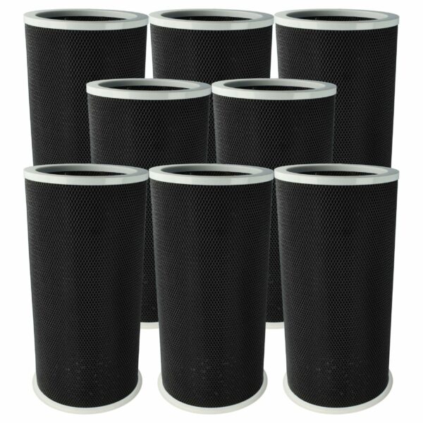 Pack 8x Filtros de Carvão Ativado para Xiaomi Mi Air Purifier 2C, 2H, 2S, 3C - vhbw