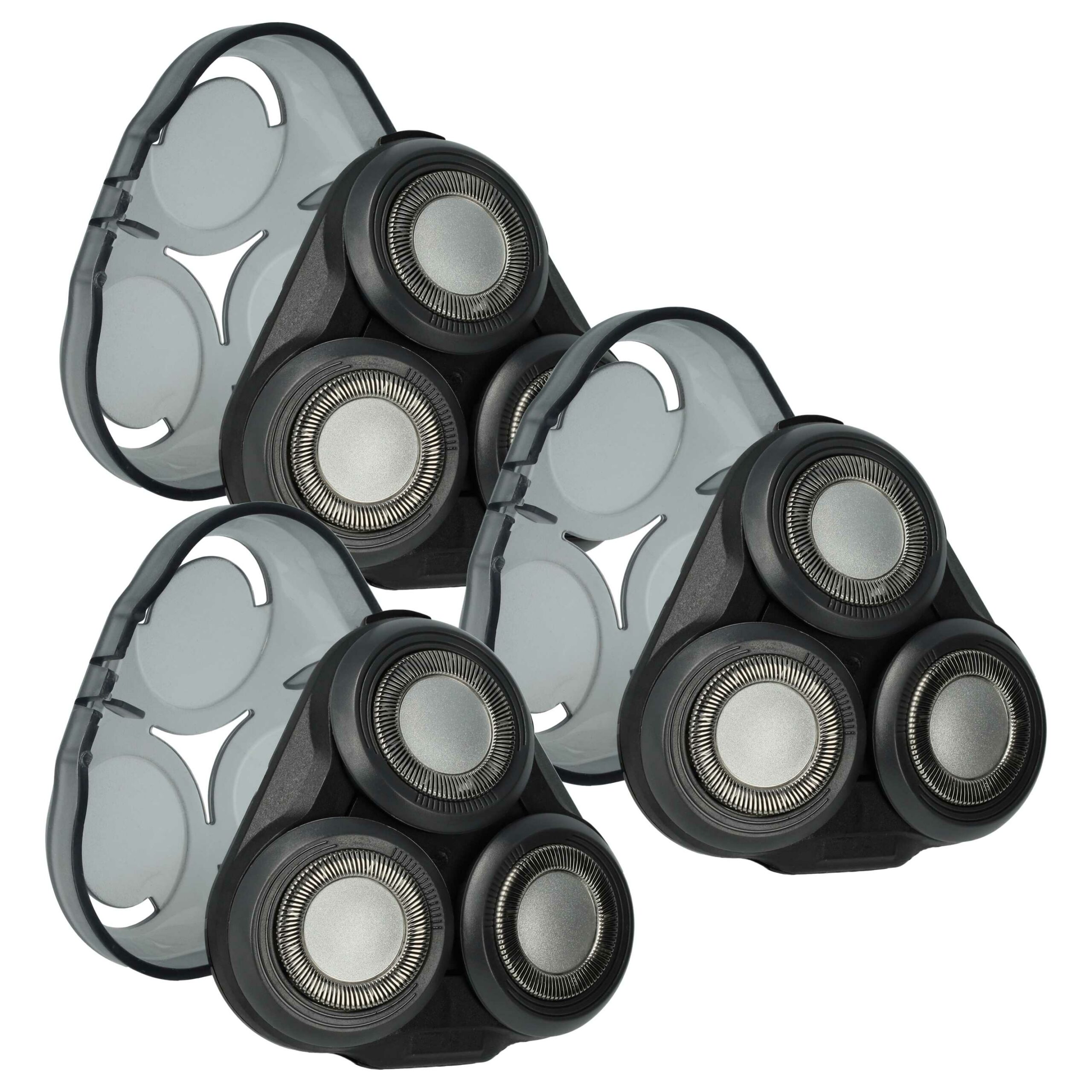 3 Cabeças de Corte Compatíveis com Philips SH50/50 para Barbear Elétrico, Preto