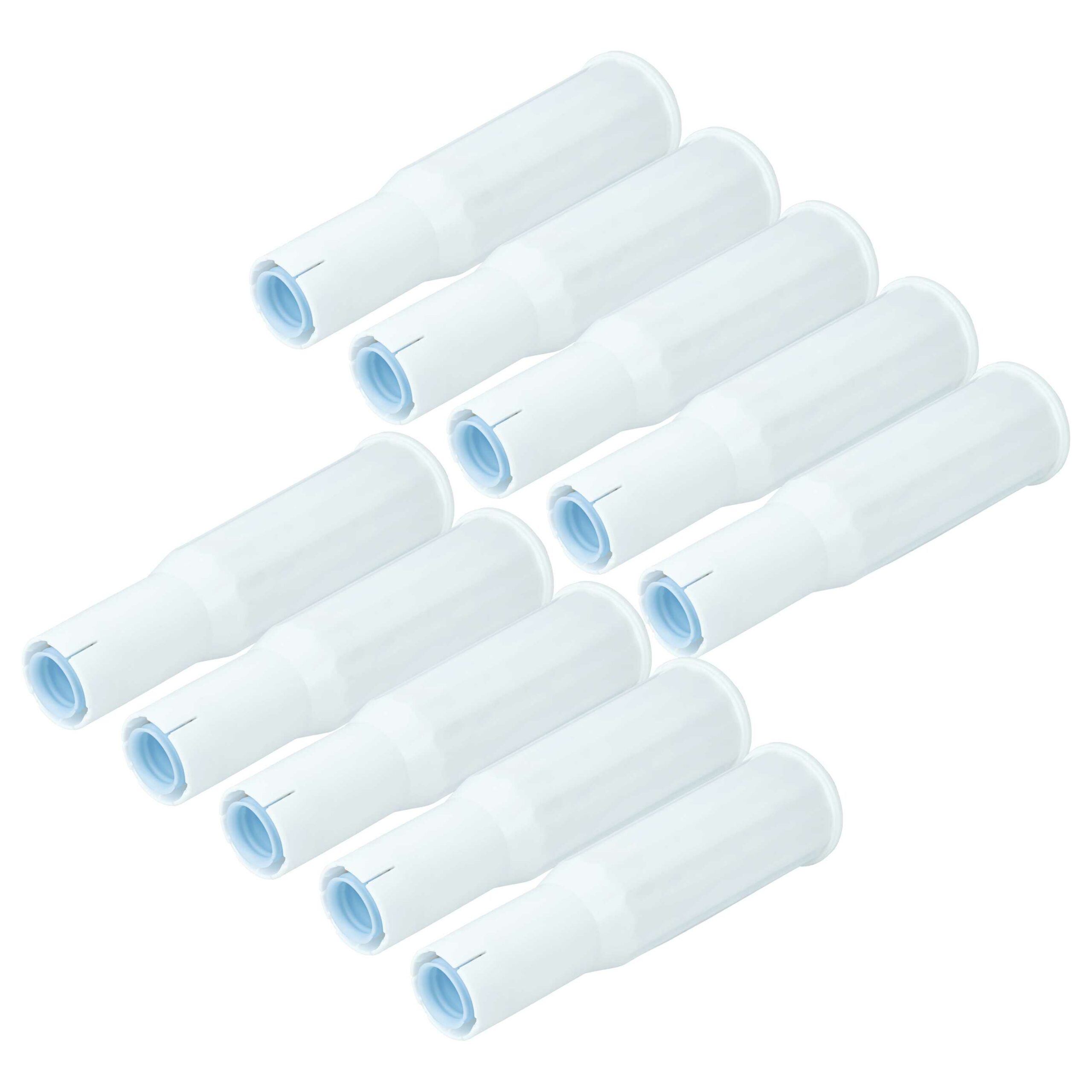 Lote de 10 Filtros de Água para Máquinas de Café Jura - Compatível com AquaCrest AQK-04 e ECF-7004A - Branco