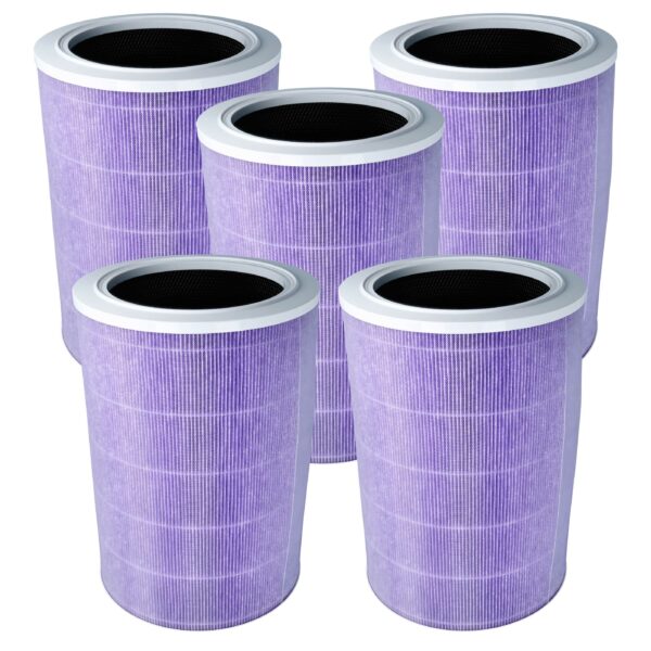 5x Filtro HEPA vhbw com Carvão Ativado para Xiaomi e Trebs Air Humidifier / Purifier