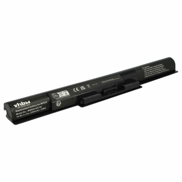 Bateria vhbw para Sony VGP-BPS35A, VGP-BPS35 - 2200 mAh 14.8 V Li-Ion