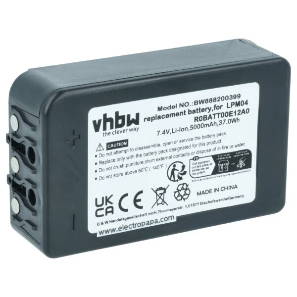 Bateria de Substituição vhbw para Comando Industrial Autec R0BATT00E12A0, LPM04 - 5000 mAh
