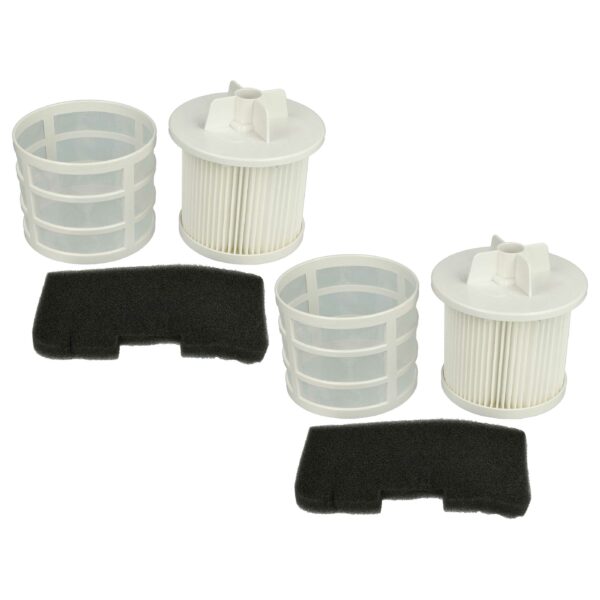 Jogo de 2 Filtros de Substituição vhbw para Hoover U66 / 35601328 - Conjunto Completo para Aspiradores Hoover
